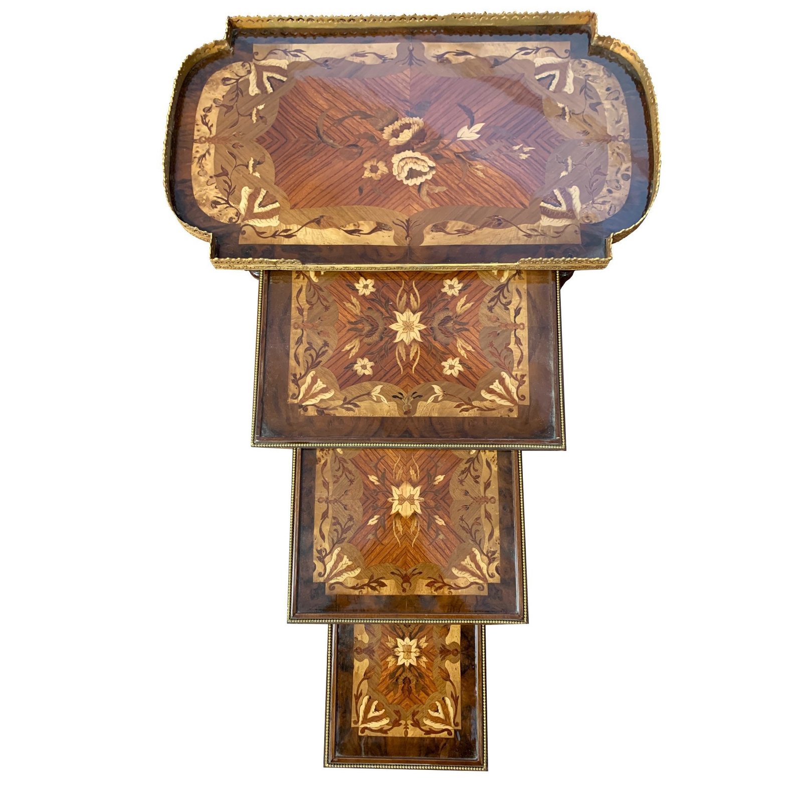 Louis XVI French style nesting tables - Image 3