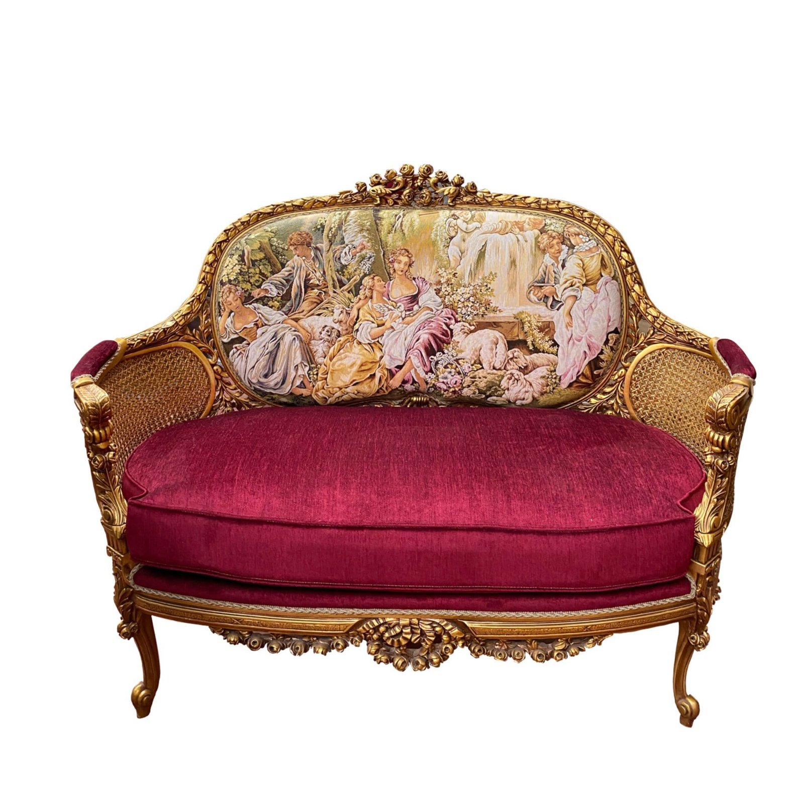 Louis XV French style Settee - Image 2