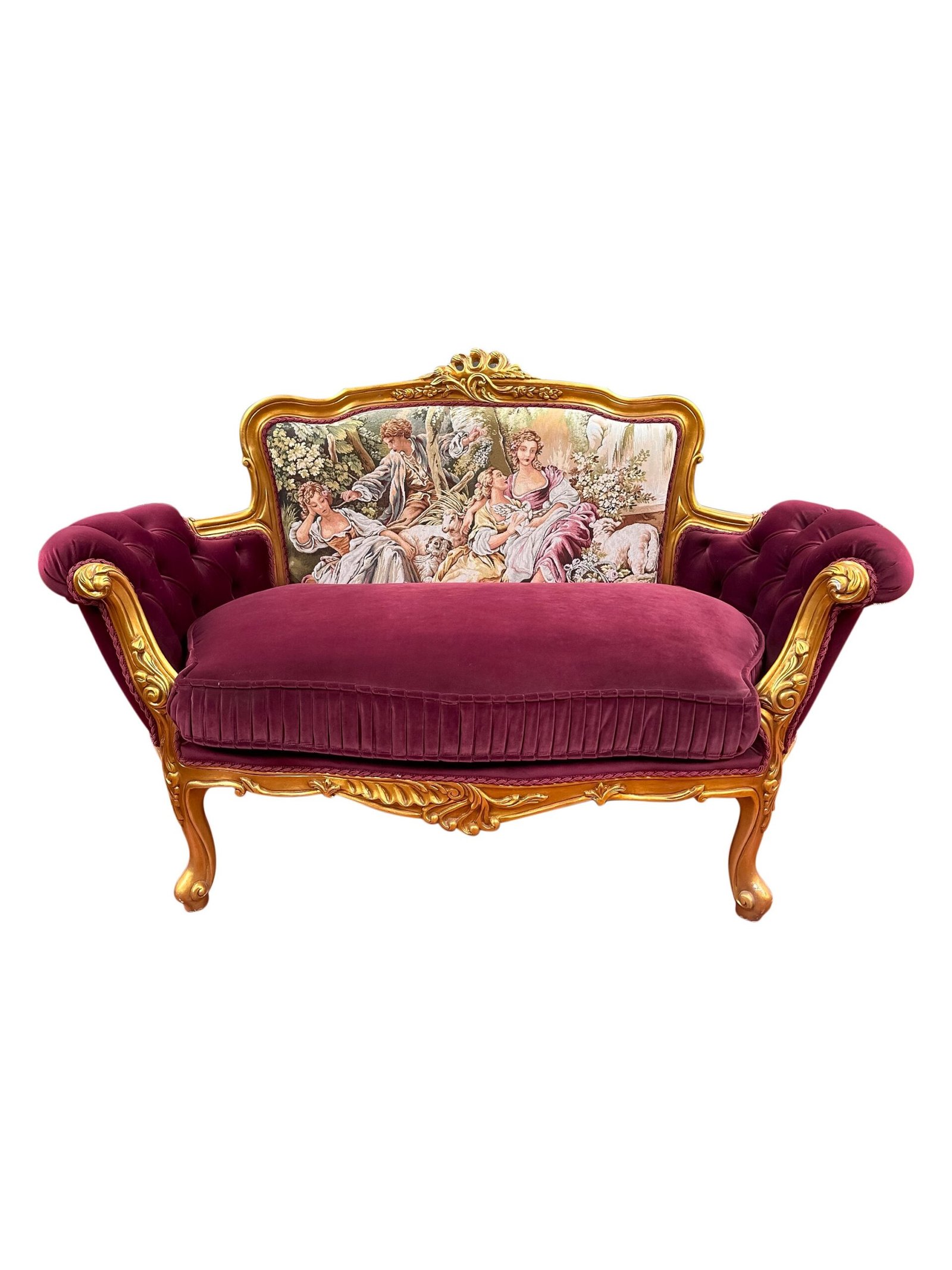 Louis XV French style settee - Image 2