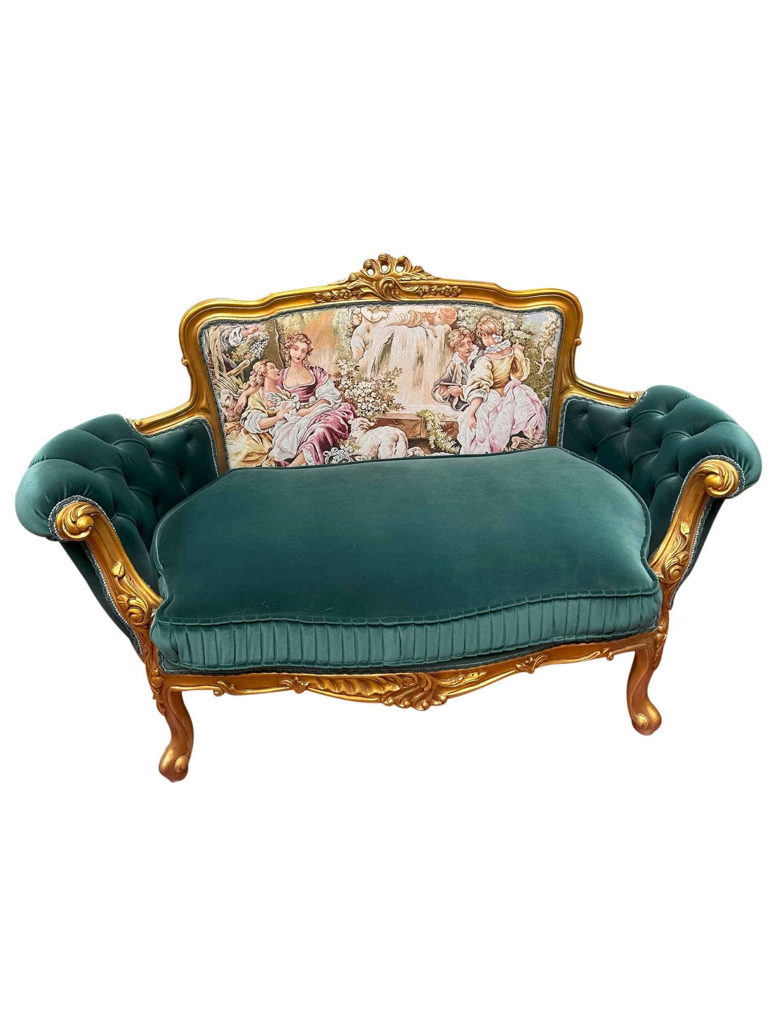 Louis XV French style settee - Image 2