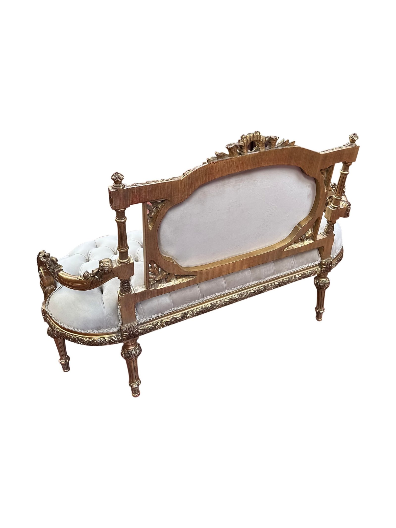 Louis XV French style settee with Embroidery - Image 3