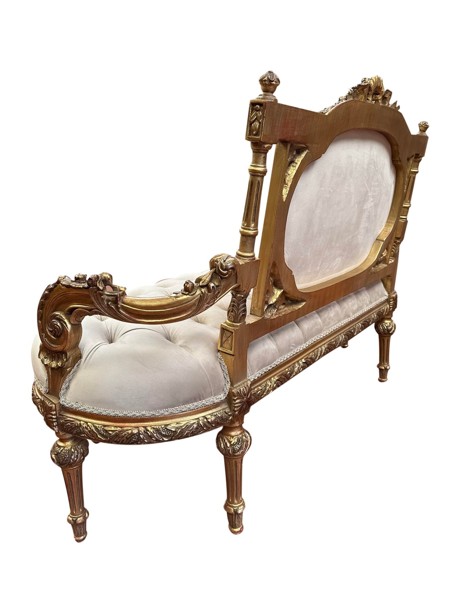 Louis XV French style settee with Embroidery - Image 5