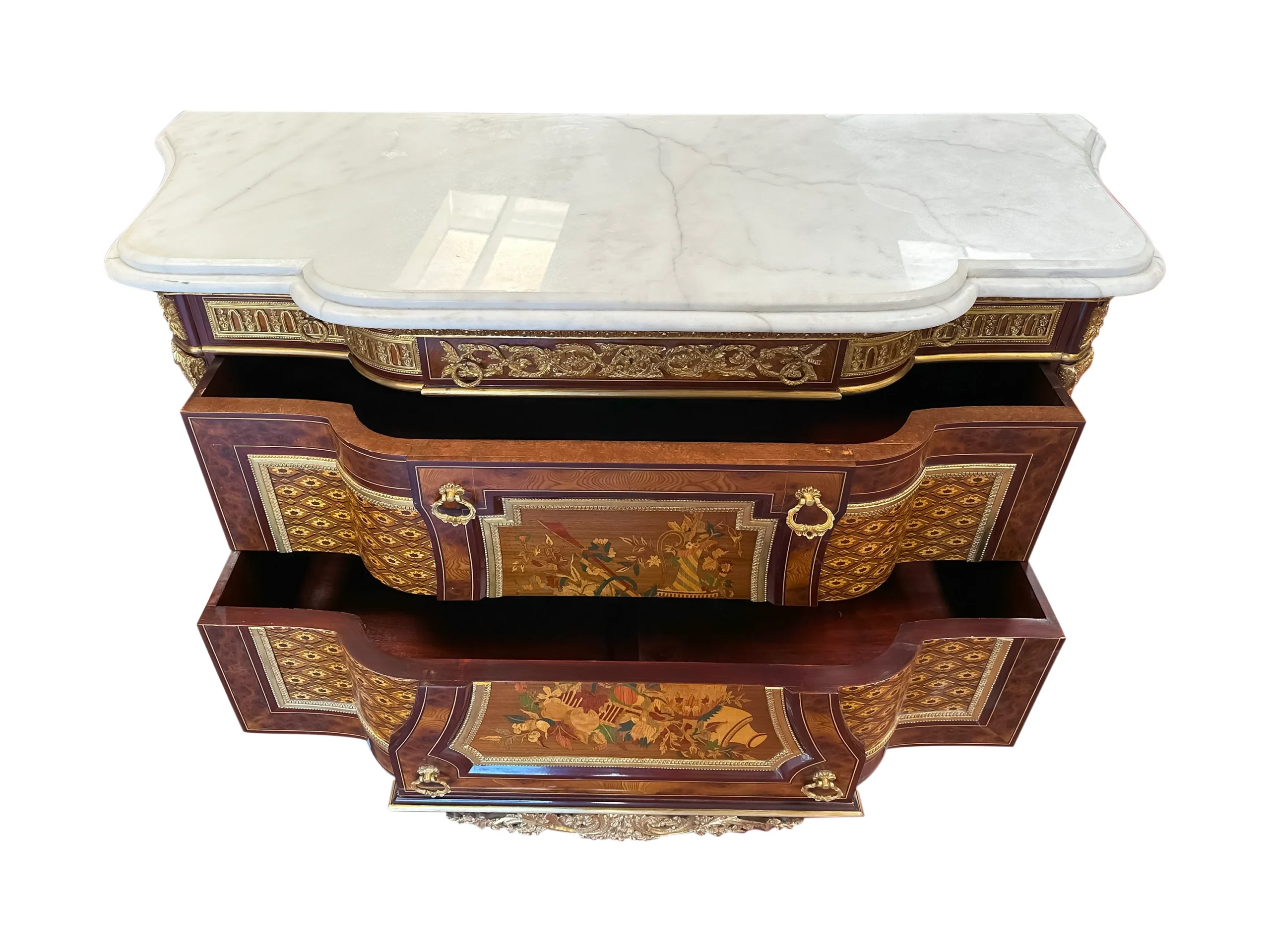 Napoleon III oromulu mounted French style Commode - Image 4
