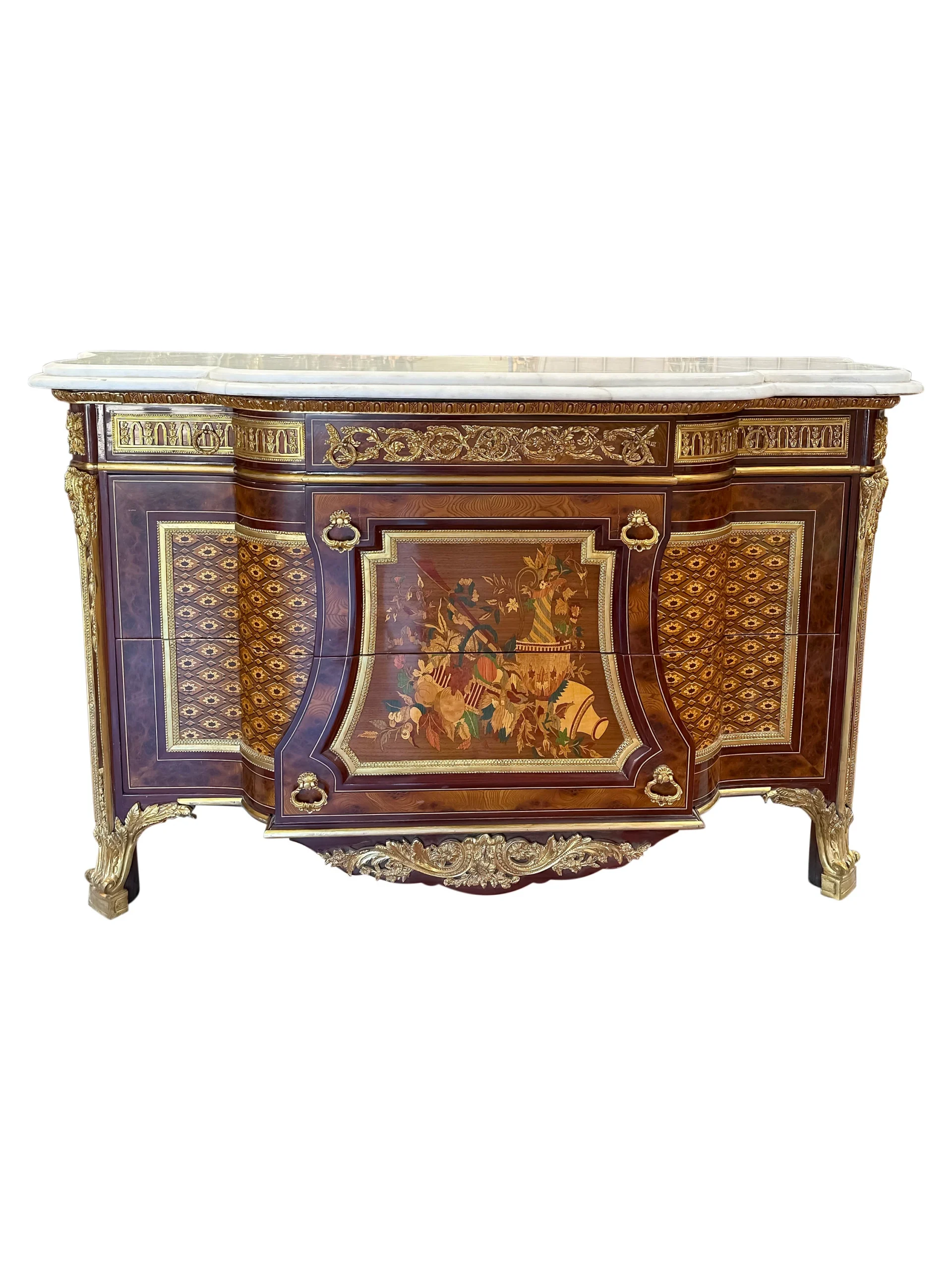 Napoleon III oromulu mounted French style Commode - Image 2