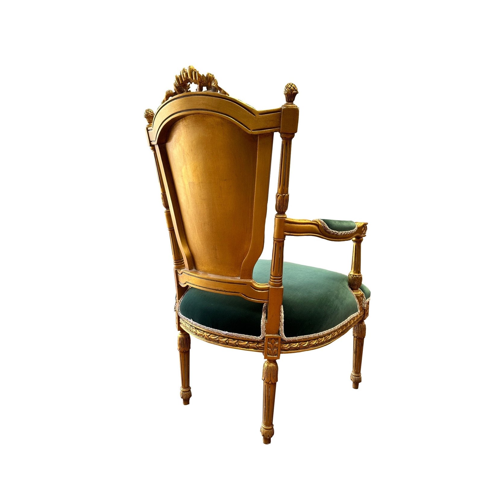 Petite Louis XVI French style settee with chairs - Image 4