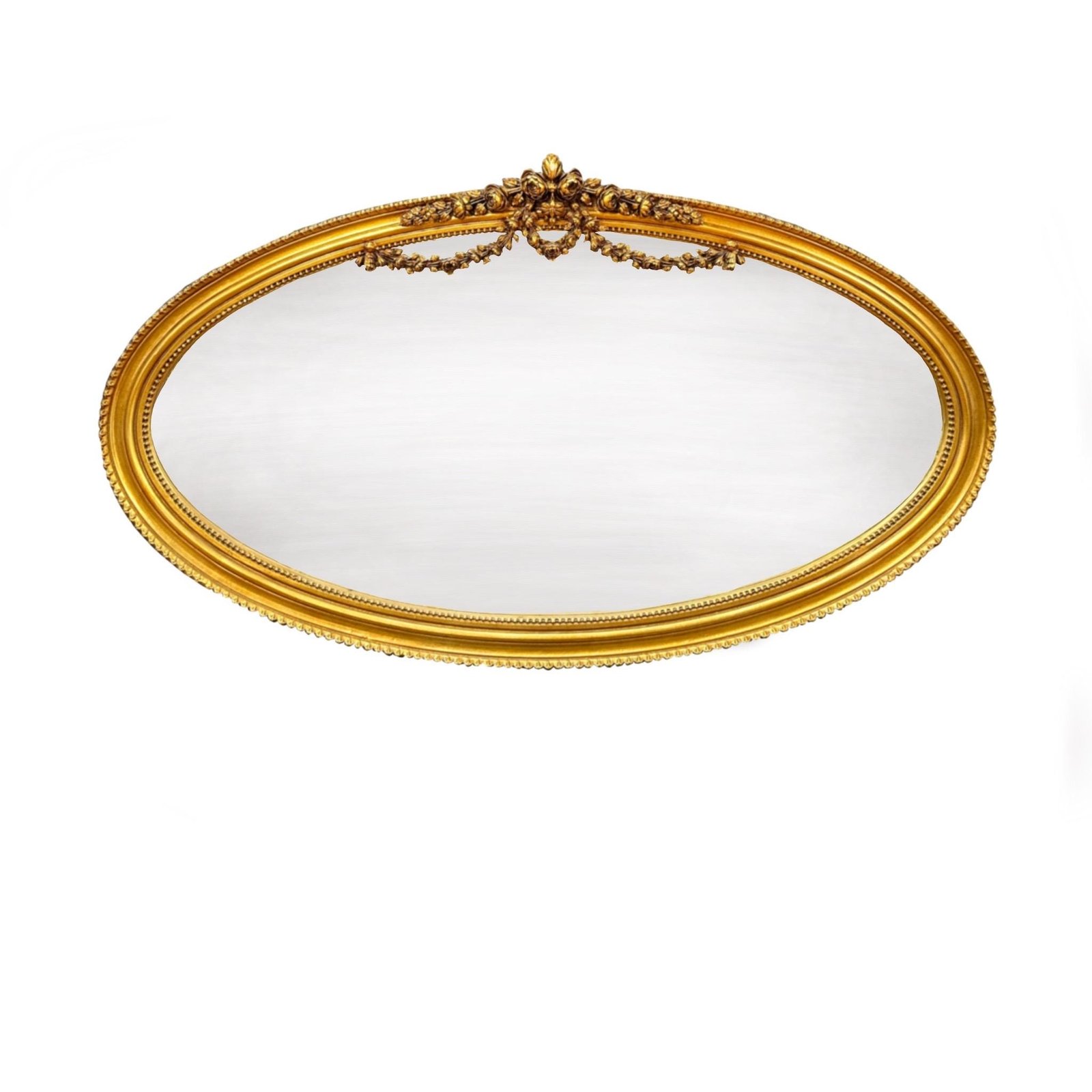 Horizontal Oval Gold mirror - Image 2