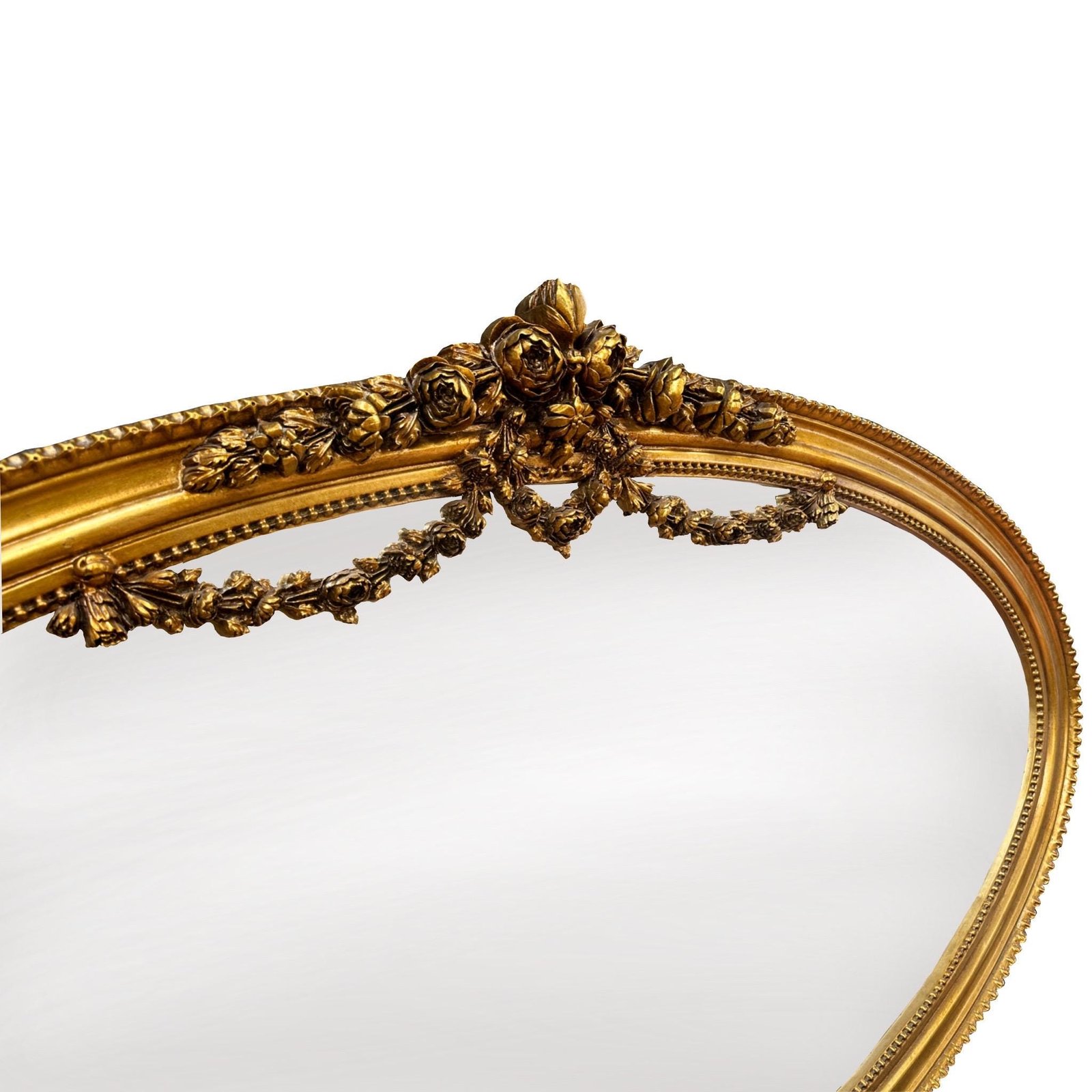 Horizontal Oval Gold mirror - Image 3