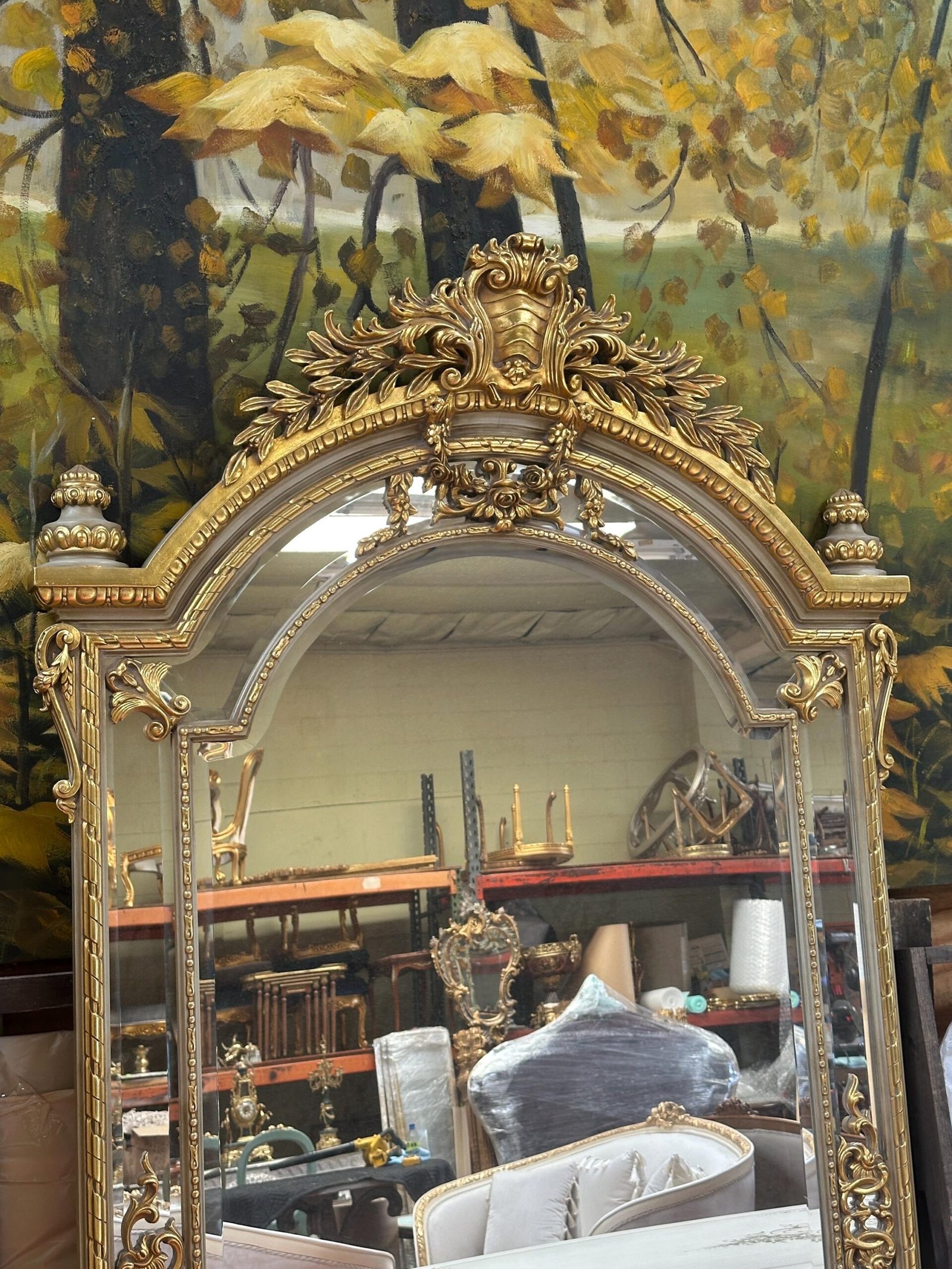 18th Century French style Floor mirror - Image 3